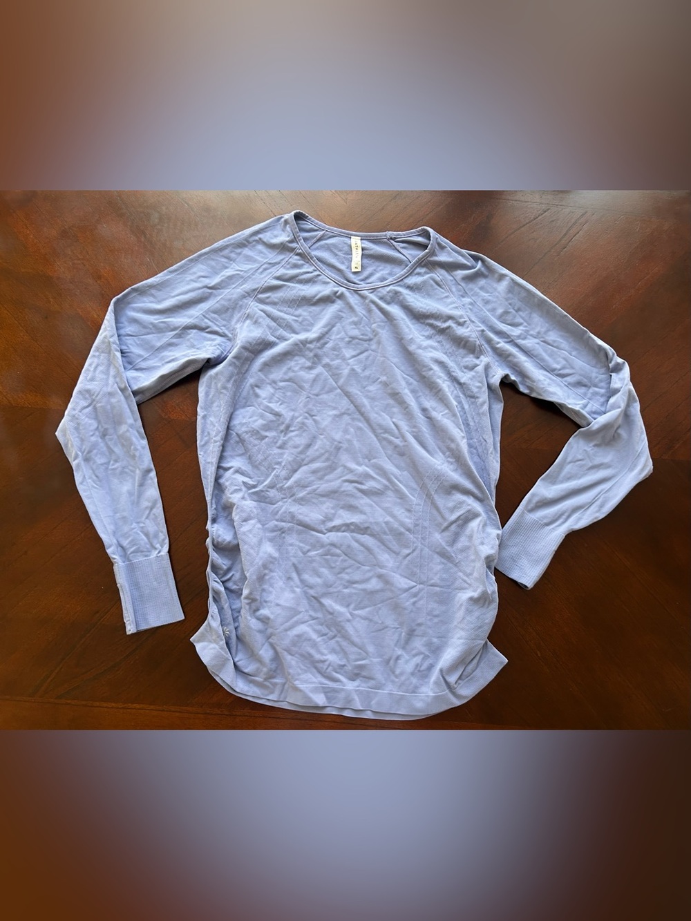 Athleta Light Blue Long-Sleeve Crew Tee size XL